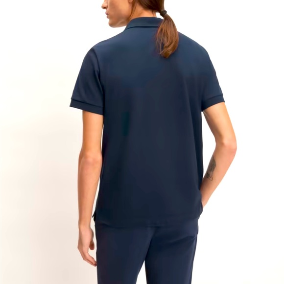 Everlane The Performance Polo Shirt Navy Blue Size Medium - Picture 4 of 9